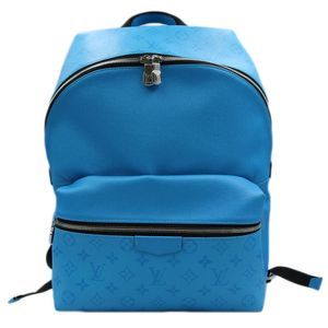 Discovery Backpack Monogram Eclipse Leather Black Blue PM LV